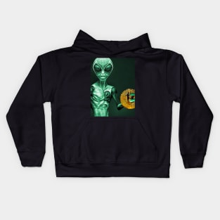 Planet X Aliens Sci-Fi NFT Collection Kids Hoodie